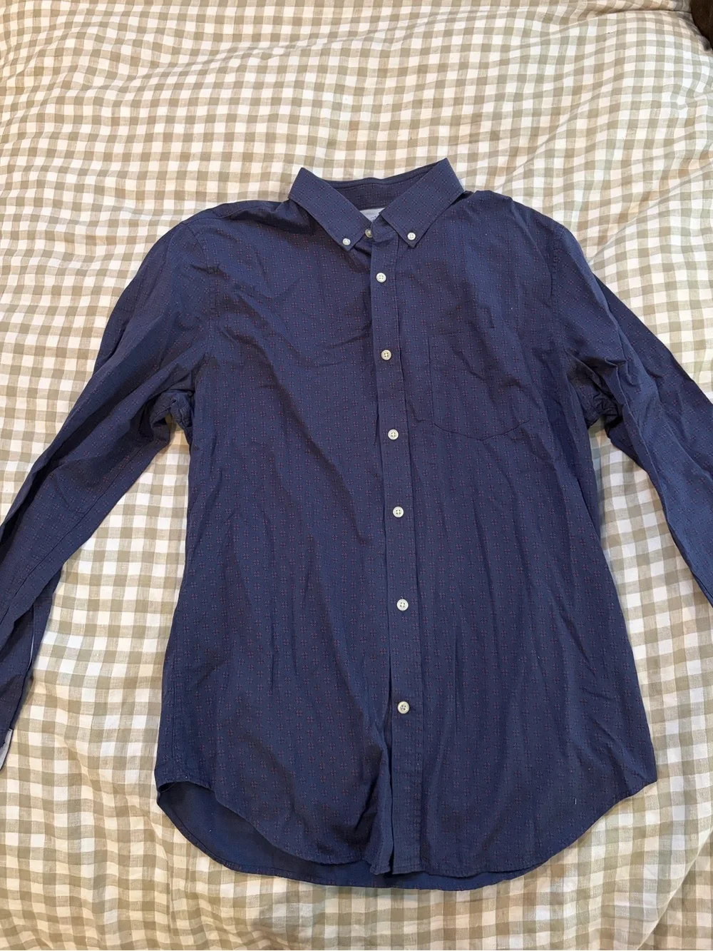 Banana Republic Luxe Poplin Button Up Shirt - Grant Slim Fit - Size L